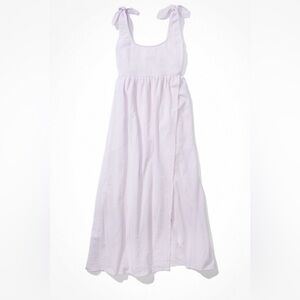 AE TIE SLEEVE SLIT MIDI DRESS - Lovely Lilac - S